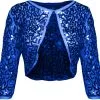 Overig Bolero Pailletten Diva Blauw -Kleding Bovenstukken Winkel bolero pailletten diva blauw