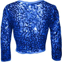 Overig Bolero Pailletten Diva Blauw -Kleding Bovenstukken Winkel bolero pailletten diva blauw 2