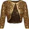 Overig Bolero Pailletten Diva Goud -Kleding Bovenstukken Winkel bolero pailletten diva goud