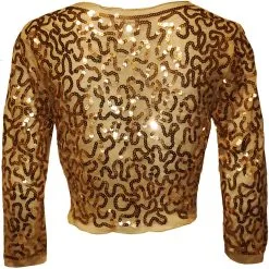 Overig Bolero Pailletten Diva Goud -Kleding Bovenstukken Winkel bolero pailletten diva goud 2