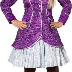 Overig Carnavalsjas Gestept Paars Luxe Voor Dames -Kleding Bovenstukken Winkel carnavalsjas gestept paars luxe voor dames 2