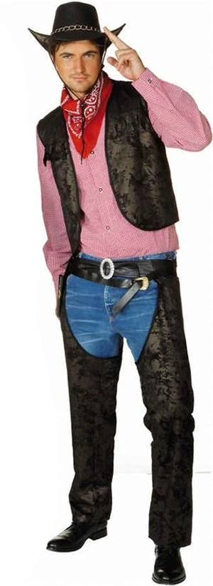 Overig Cowboy Chaps Zwart Voor Heren 3 Overig Cowboy Chaps Zwart Voor Heren