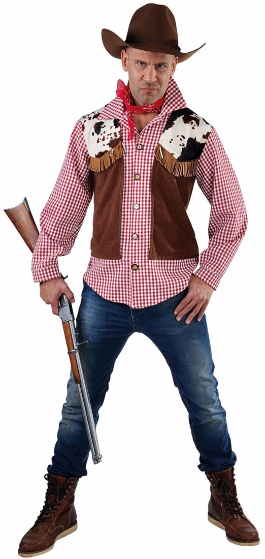 Overig Cowboy Hemd+Vest 1dlg. 2 Overig Cowboy Hemd+Vest 1dlg.