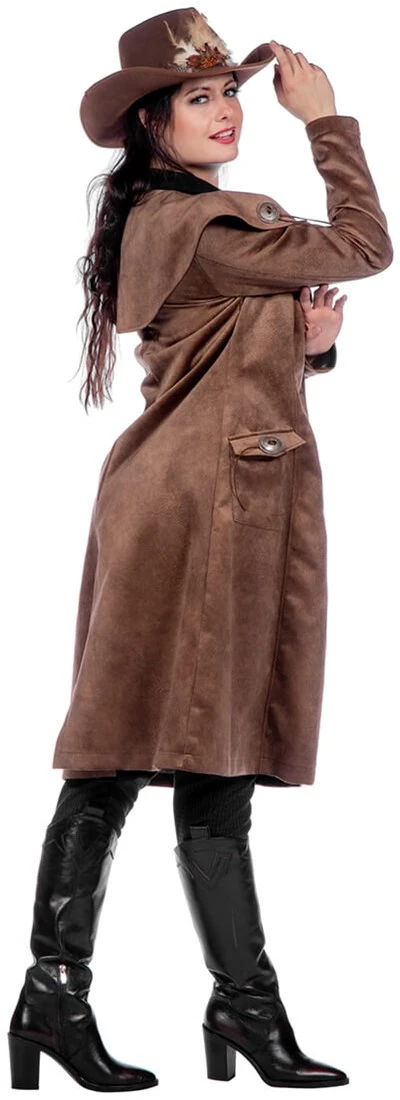 Overig Cowboy Jas Dames Authentic Western Bruin 4 Overig Cowboy Jas Dames Authentic Western Bruin - Afbeelding 2