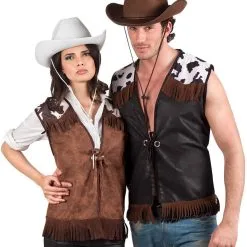 Overig Cowboy Vest Western Zwart Voor Heren -Kleding Bovenstukken Winkel cowboy vest western zwart voor heren voorbeeld