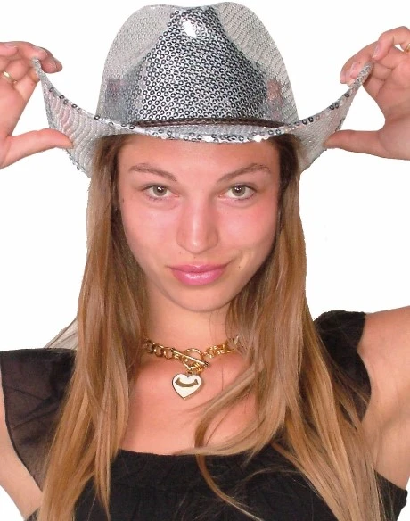 Overig Cowboyhoed Pailletten Luxe Parelmoer 3 Overig Cowboyhoed Pailletten Luxe Parelmoer