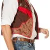 Overig Cowboyvest Bruin-Rood (Wasleder) 2 Overig Cowboyvest Bruin-Rood (Wasleder) -Kleding Bovenstukken Winkel cowboyvest bruin rood wasleder