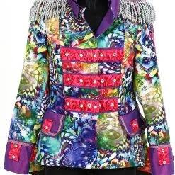 Overig Dames Blazer Purple Holographic Diamonds -Kleding Bovenstukken Winkel dames blazer purple holographic diamonds 1