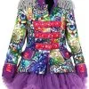 Overig Dames Blazer Purple Holographic Diamonds -Kleding Bovenstukken Winkel dames blazer purple holographic diamonds