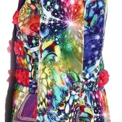 Overig Dames Blazer Purple Holographic Diamonds -Kleding Bovenstukken Winkel dames blazer purple holographic diamonds zijkant