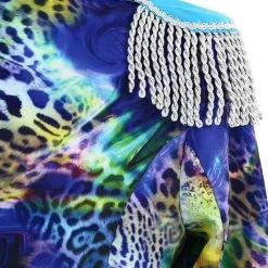 Overig Dames Carnavalsjas Blue Panther Lang Luxe -Kleding Bovenstukken Winkel dames carnavalsjas blue panther lang luxe detail 2