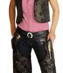 Overig Dames Cowboyvest Zwart