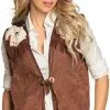 Overig Dames Cowgirl Vest Bruin Met Franjes 2 Overig Dames Cowgirl Vest Bruin Met Franjes -Kleding Bovenstukken Winkel dames cowgirl vest bruin met franjes