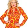 Overig Dames Disco Blouse Seventies Groovy Cirkels Oranje 1 Overig Dames Disco Blouse Seventies Groovy Cirkels Oranje -Kleding Bovenstukken Winkel dames disco blouse seventies groovy cirkels oranje
