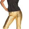 Overig Dames Discobroek Goud Met Wijde Pijpen -Kleding Bovenstukken Winkel dames discobroek goud met wijde pijpen