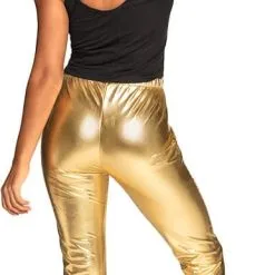 Overig Dames Discobroek Goud Met Wijde Pijpen 9 Overig Dames Discobroek Goud Met Wijde Pijpen -Kleding Bovenstukken Winkel dames discobroek goud met wijde pijpen achterkant