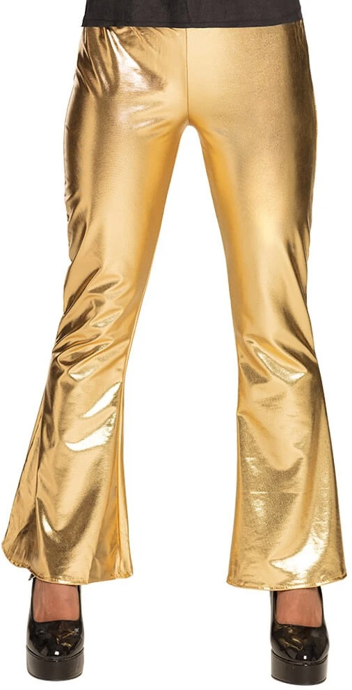 Overig Dames Discobroek Goud Met Wijde Pijpen 6 Overig Dames Discobroek Goud Met Wijde Pijpen - Afbeelding 4