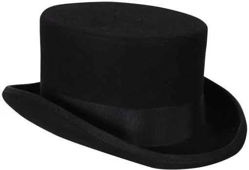 Overig Dames Hoge Hoed Amazone Zwart Wolvilt -Kleding Bovenstukken Winkel dames hoge hoed amazone zwart wolvilt