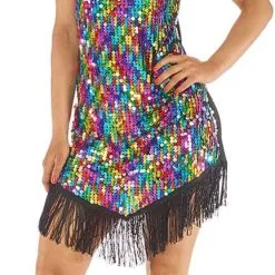 Overig Dames Jurkje Pailletten Multi