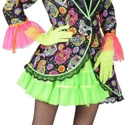 Overig Dames Slipjas Mexican Skull Zwart-Day Of The Dead -Kleding Bovenstukken Winkel dames slipjas mexican skull zwart day of the dead 4