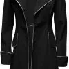 Carnavalsland Damesjas Zwart Luxe Met Zilveren Piping -Kleding Bovenstukken Winkel damesjas zwart luxe met zilveren piping