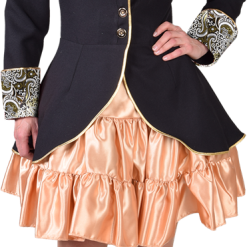 Overig Damesjas Zwart Met Zwart-Goud Brokaat -Kleding Bovenstukken Winkel damesjas zwart met zwart goud brokaat 2