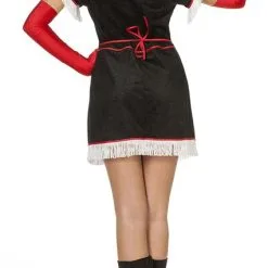 Overig Damesjurkje Cowgirl Zwart/Rood -Kleding Bovenstukken Winkel damesjurkje cowgirl zwart rood 3