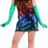 Overig Disco Pailletten Jurkje Rainbow Luxe -Kleding Bovenstukken Winkel disco pailletten jurkje rainbow luxe