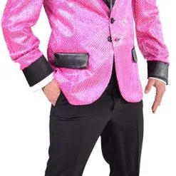 Overig Glitter Colbert Pink Voor Heren