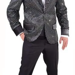 Overig Glitter Colbert Zwart Voor Heren