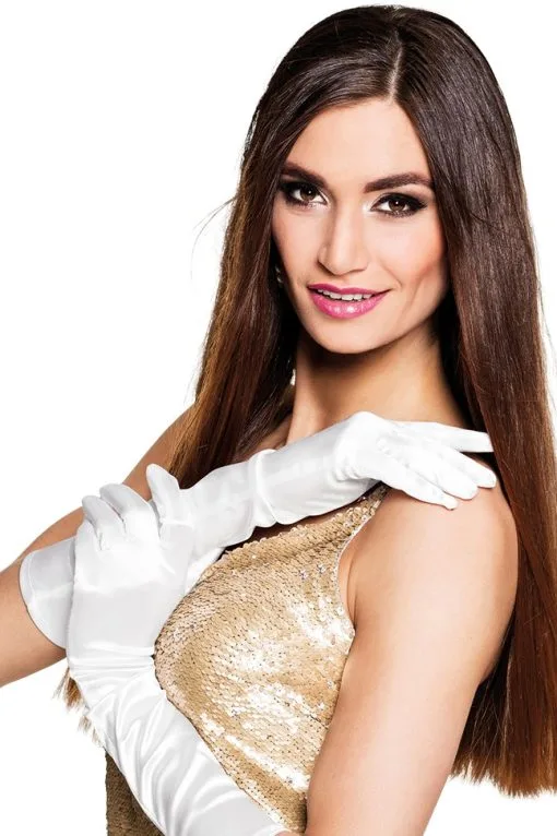 Overig Handschoenen Satijn Wit -Kleding Bovenstukken Winkel handschoenen satijn wit