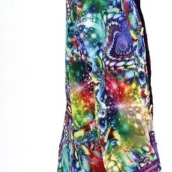 Voorpagina -Kleding Bovenstukken Winkel heren carnavalsjas purple holographic diamonds zijkant