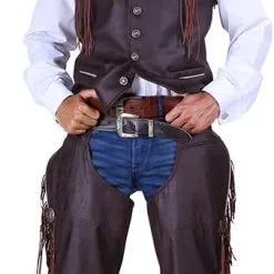 Overig Heren Cowboyvest Bruin Luxe