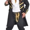 Overig Heren Piratenjas Zwart -Kleding Bovenstukken Winkel heren piratenjas zwart