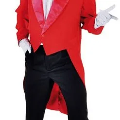 Overig Heren Slipjas Cabaret Luxe Rood