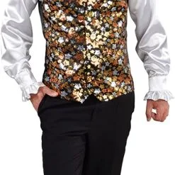 Overig Heren Vest Stars Pailletten (Goud-Zilver-Brons) -Kleding Bovenstukken Winkel heren vest stars pailletten goud zilver brons 1