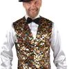 Overig Heren Vest Stars Pailletten (Goud-Zilver-Brons) -Kleding Bovenstukken Winkel heren vest stars pailletten goud zilver brons