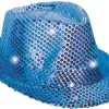 Overig Hoed Disco Pailletten + Licht Blauw -Kleding Bovenstukken Winkel hoed disco pailletten plus licht blauw