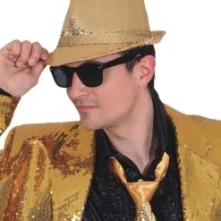 Overig Hoed Popstar Pailletten Goud