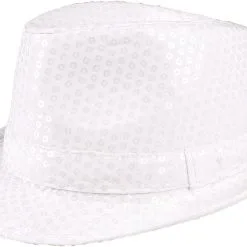 Overig Hoedje Justin Pailletten Wit