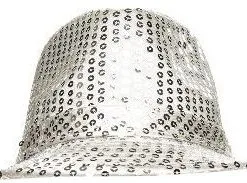 Overig Hoedje Justin Pailletten Zilver