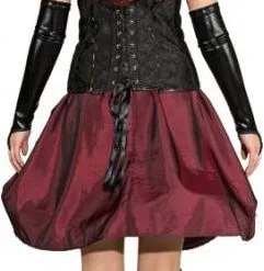 Overig Hoepelrok Steampunk Bordeaux Rood -Kleding Bovenstukken Winkel hoepelrok steampunk bordeaux rood 3