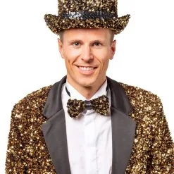 Overig Hoge Hoed Goud Pailletten Luxe