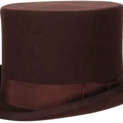 Overig Hoge Hoed Luxe Bruin (wolvilt)