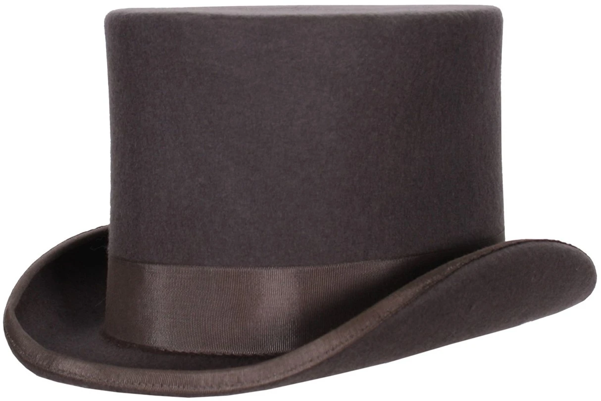 Overig Hoge Hoed Luxe Grijs (wolvilt) 3 Overig Hoge Hoed Luxe Grijs (wolvilt)