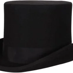 Overig Hoge Hoed Luxe Zwart (wolvilt)