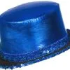 Overig Hoge Hoed Metallic Blauw Met Pailletten -Kleding Bovenstukken Winkel hoge hoed metallic blauw met pailletten
