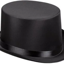 Overig Hoge Hoed Satijn Gala Zwart