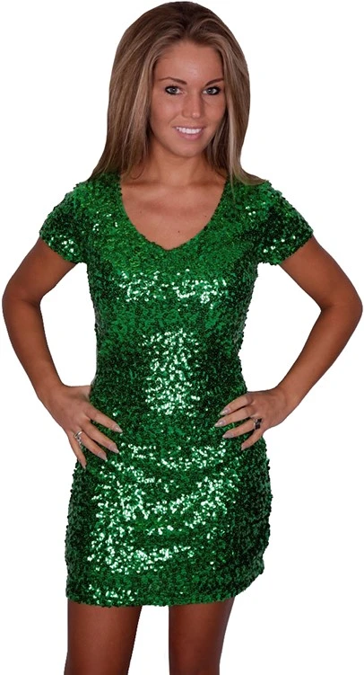 Overig Jurkje Pailletten Diva Groen 3 Overig Jurkje Pailletten Diva Groen