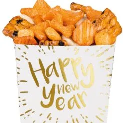 Overig Kartonnen Bakjes Happy New Year 40cl - 6st. -Kleding Bovenstukken Winkel kartonnen bakjes happy new year 40cl 6st voorbeeld